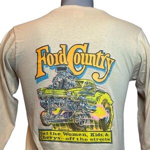 Vtg 70’s Ford Country Graphic Shirt